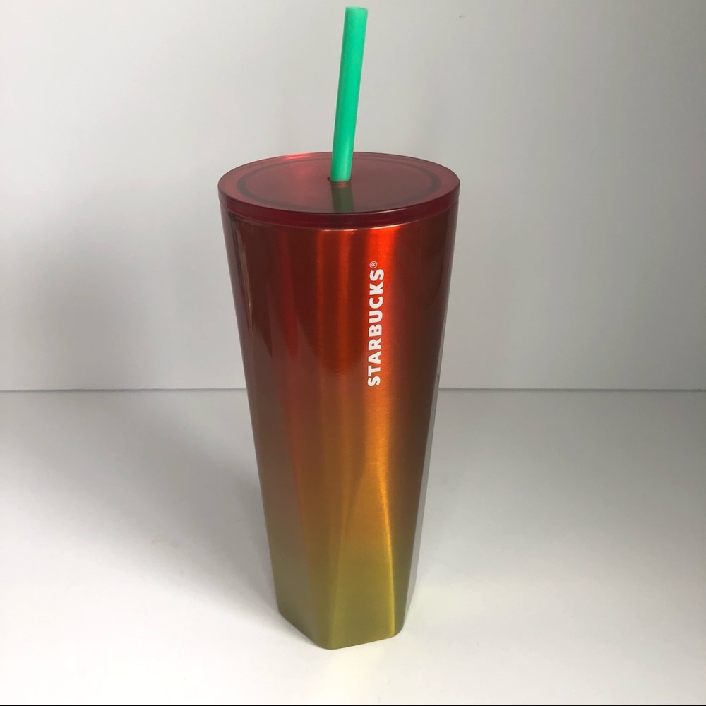 NEW Starbucks Summer Heat Gradient Stainless Steel Tumbler Cold Cup 24oz
